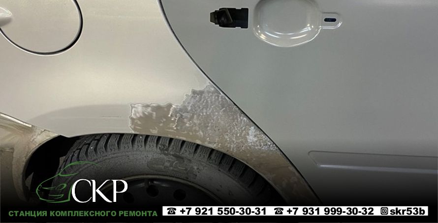 Восстановление правой части кузова на Датсун Он-До (Datsun On-Do) в СПб