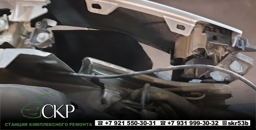 Восстановление передней части кузова Пежо 308 (Peugeot 308) в СПб